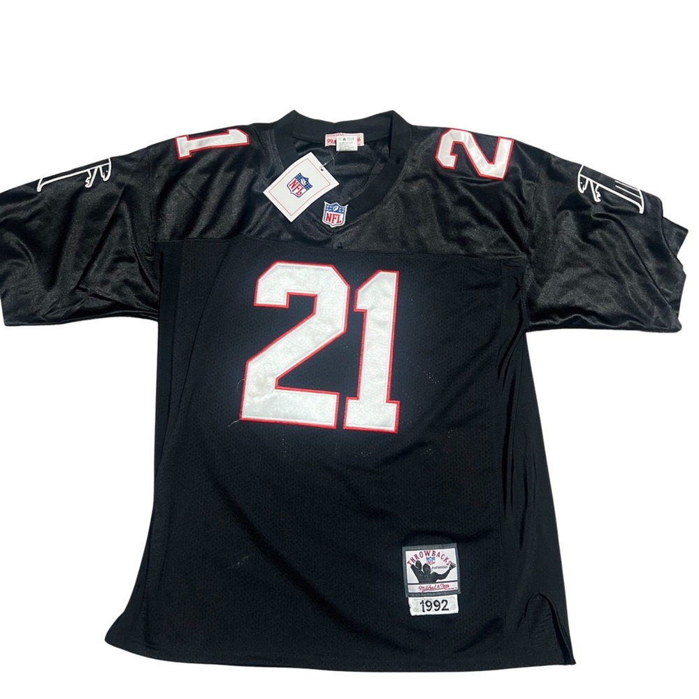 NFL Deion Sanders Falcons throwback jersey